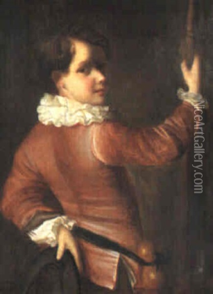 Portrait Of A Boy Oil Painting - Alexis Grimou