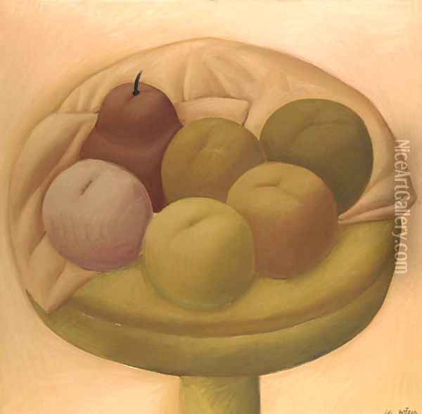 Frutas Oil Painting - Fernando Botero
