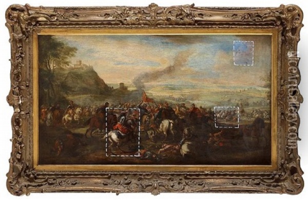 Battle Of Cavalry Oil Painting - Francesco Simonini
