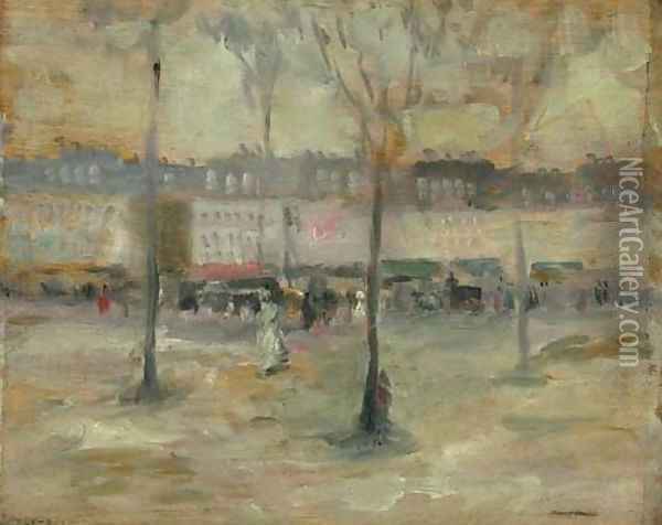 Paris Houses Oil Painting - Robert Henri