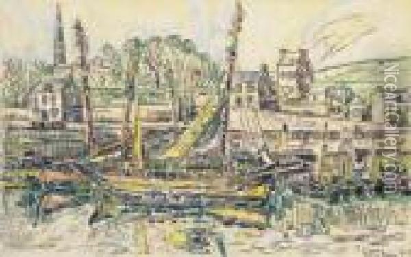 Port En Bessin Oil Painting - Paul Signac