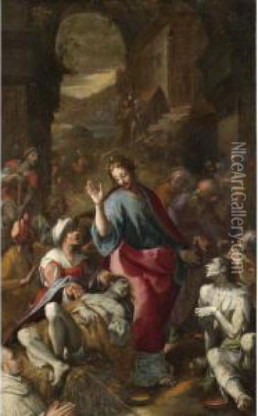 Christ In Purgatory Oil Painting - Denys Fiammingo Calvaert