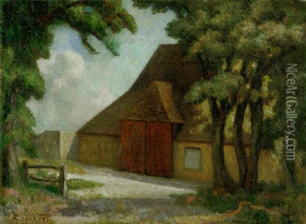 The Barn At Charleston Oil Painting - Roger Fry