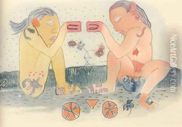Watercolor 04 Oil Painting - Paul Gauguin