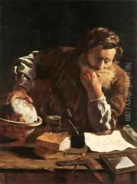 Portrait Of A Scholar Oil Painting - Domenico Feti