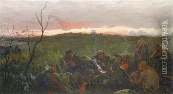 Cossacks Oil Painting - Ilya Repin
