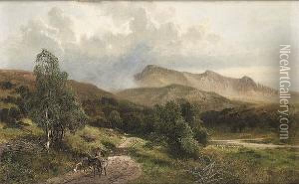 Cader Idris, N. Wales Oil Painting - James Peel