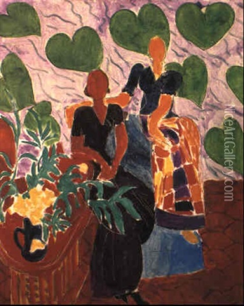 Les Deux Femmes Oil Painting - Henri Matisse