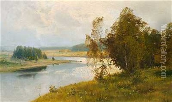 Landscape Oil Painting - Vladimir Donatovitch Orlovsky