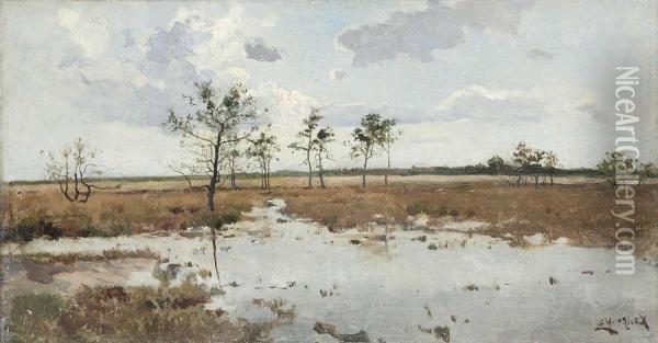 Heidelandschap Oil Painting - Ernest Hoorickx