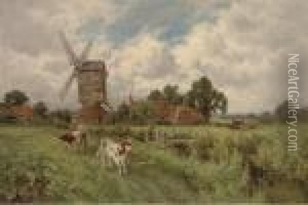 Changing Pastures Oil Painting - Henry Hillier Parker