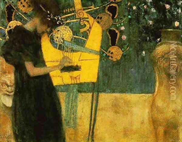 Music I 1895 Oil Painting - Gustav Klimt