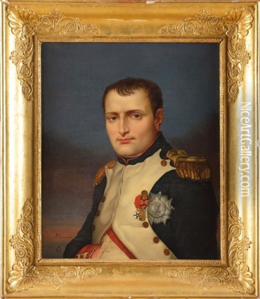 Portrait De Napoleon Ier En Uniforme De Colonel Des Grenadiers De La Garde Portant La Grande Plaque De La Legion D