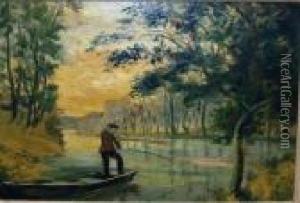 The Fisherman Oil Painting - Louis Michel Eilshemius