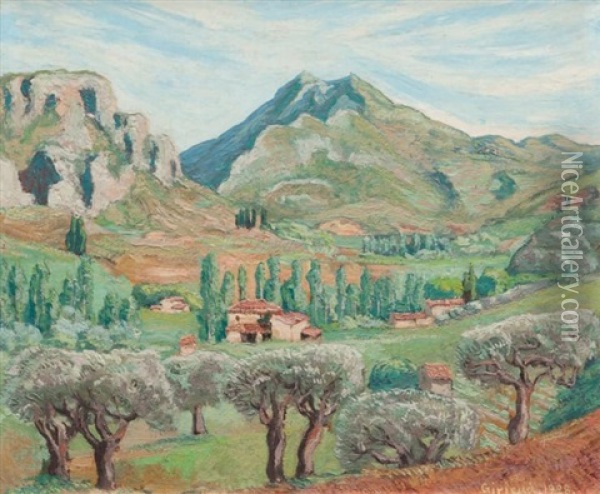 Lourmarin, Le Luberon Oil Painting - Pierre Paul Girieud