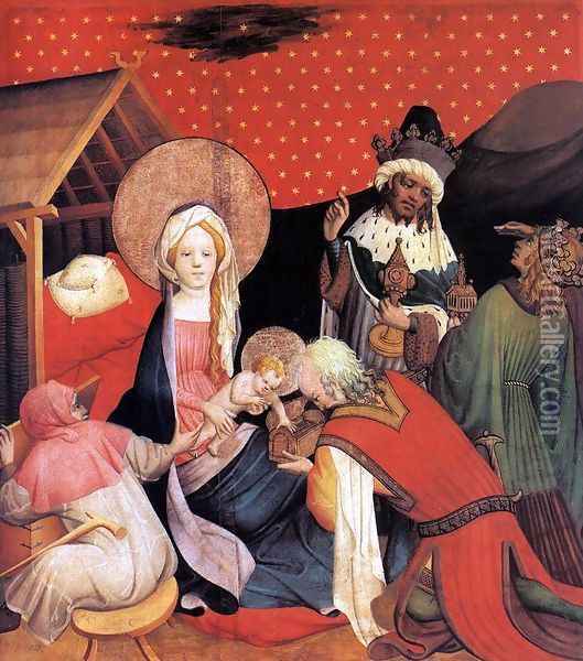Adoration of the Magi 1424 Oil Painting - Master Francke