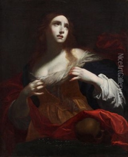Die Heilige Magdalena Oil Painting - Simone Pignoni