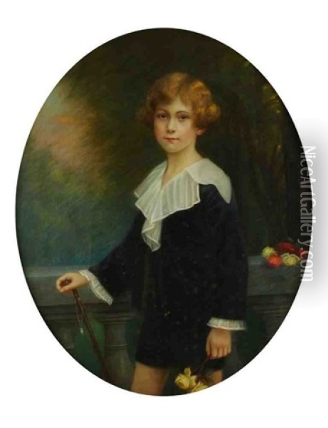 Portrait D'andre B Oil Painting - Francine Charderon