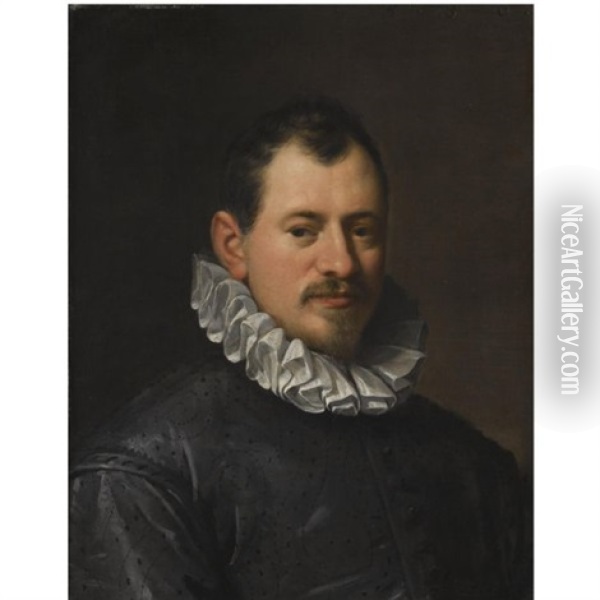 Portrait Of The Goldsmith Jacopo Bilivert Oil Painting - Hans Von Aachen