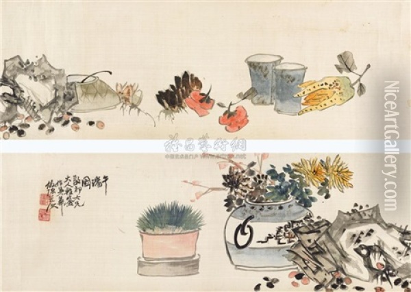 Flowers Oil Painting -  Pu Hua