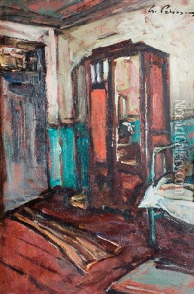 Interieur De Chambre Oil Painting - Gheorghe Petrascu