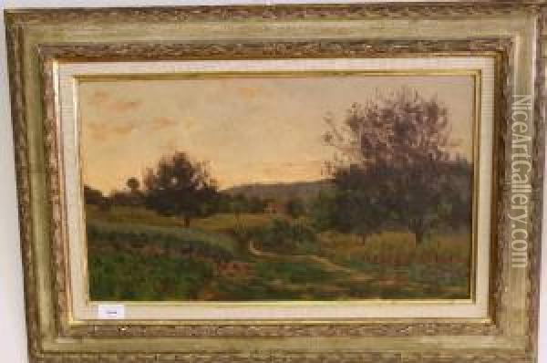 Landschap In De Namiddag, Frankrijk Oil Painting - Alexandre Rapin