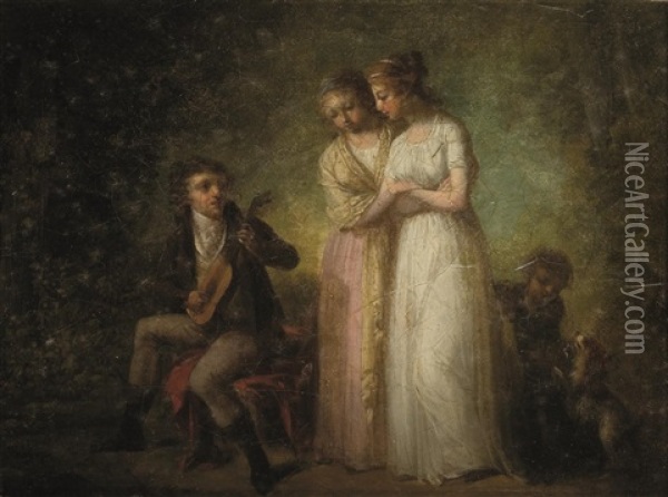 Le Concert Oil Painting - Henri Nicolas Van Gorp