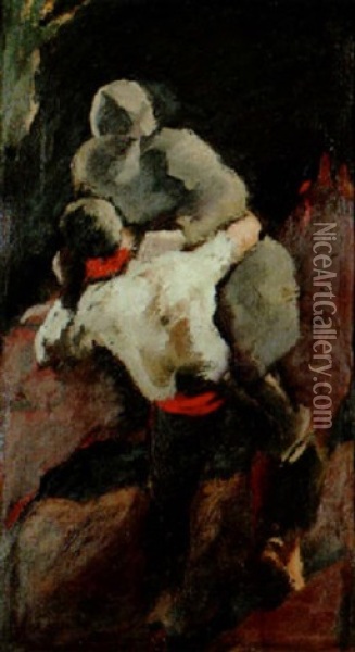 Der Barmherzige Samariter Oil Painting - Heinrich Altherr