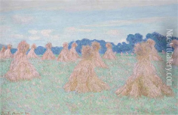 Les Demoiselles De Giverny Oil Painting - Claude Monet