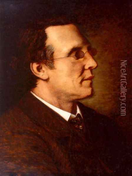 Henry Fawcett, Post Master General 1880-84, 1884 Oil Painting - Harold Steward Rathbone