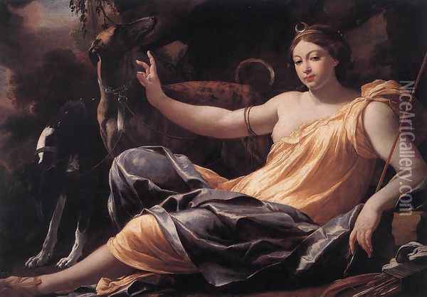 Diana 1637 Oil Painting - Simon Vouet