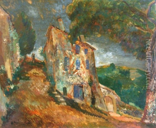 Paysage Du Midi Oil Painting - Henryk Lewensztadt