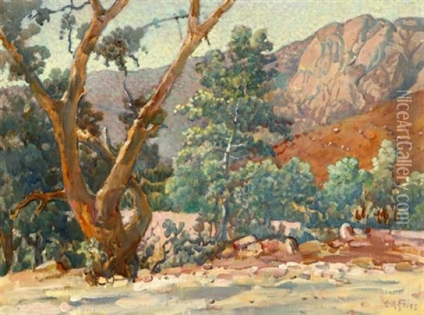 Old River Bed Oil Painting - Charles Arthur Fries