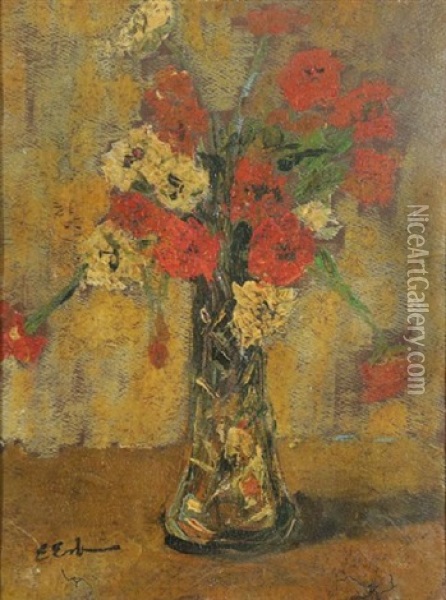 Flowers Oil Painting - Erno Erb
