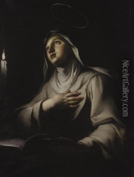 Santa Teresa D'avila Oil Painting - Francesco Trevisani