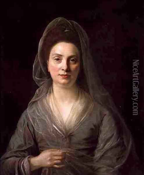 Mrs Benjamin Cole Oil Painting - Nathaniel Hone