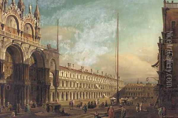 Piazza San Marco, Venice Oil Painting - Francesco Zanin