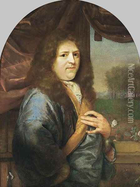 Portrait of a Gentleman Oil Painting - Godfried Schalcken
