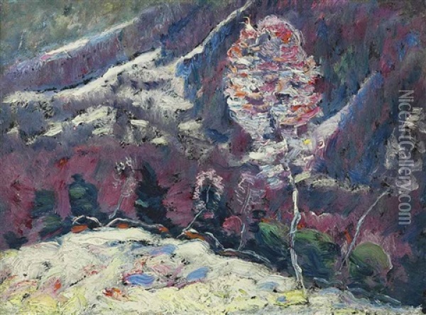 Untitled (landscape) Oil Painting - Marsden Hartley