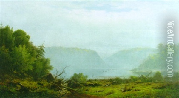 The Delaware Watergap Oil Painting - Charles Wilson Knapp