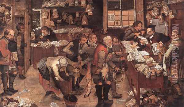 Village Lawyer 1621 Oil Painting - Pieter The Younger Brueghel