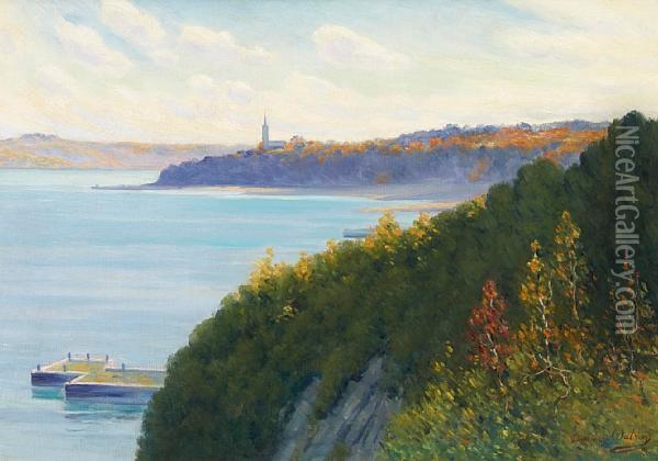 Sillery, Quebec Shore From The Heights Oil Painting - Dawson Dawson-Watson