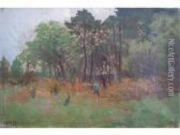  Uncoin De Lande A Gazinet  Oil Painting - Gaston Anglade