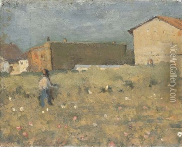 Landschaftchen Oil Painting - Albert Mueller