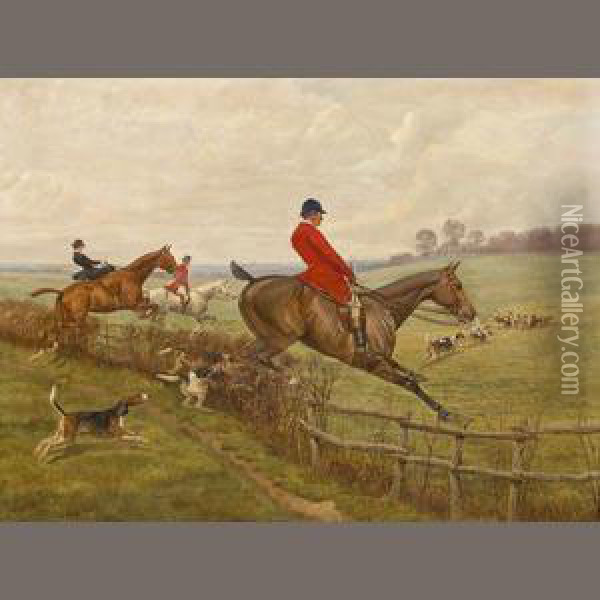 Fox Hunt Oil Painting - Edward Algernon Stuart Douglas