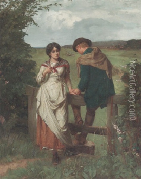 The Girl I Left Behind Me Oil Painting - William Holyoake