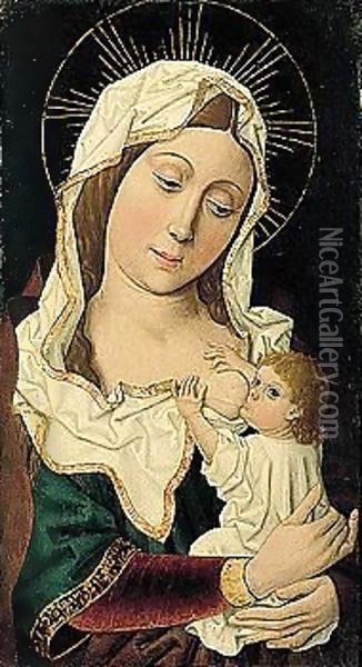 Virgin and child Oil Painting - Spanish Unknown Masters