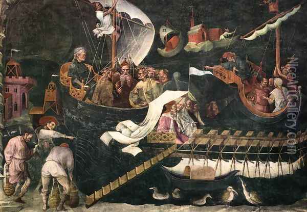 The Return of the Magi c. 1410 Oil Painting - Giovanni Da Modena