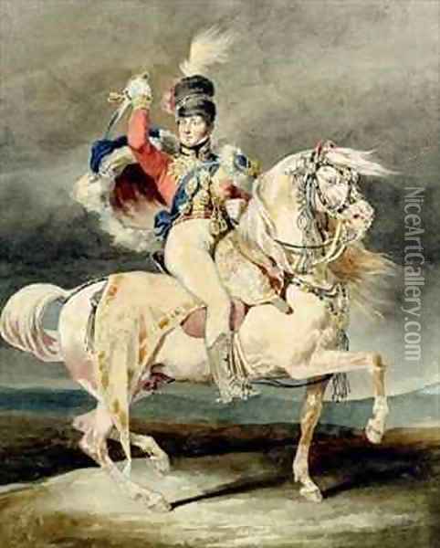 George IV as Prince of Wales after Harlow Oil Painting - Theodore Gericault
