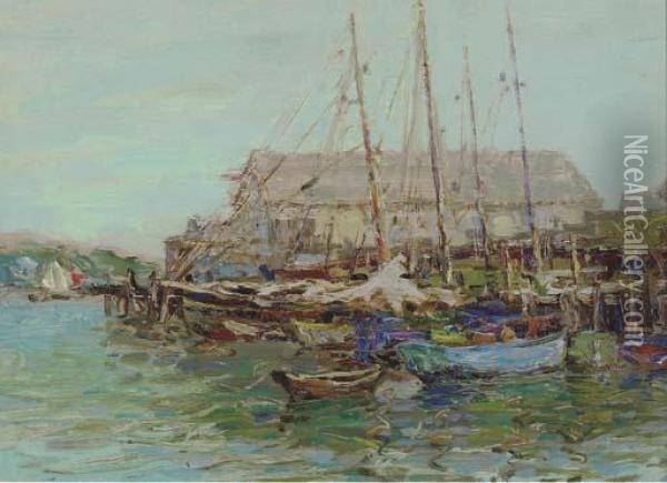 Gloucester Harbour Oil Painting - Henry Rodman Kenyon